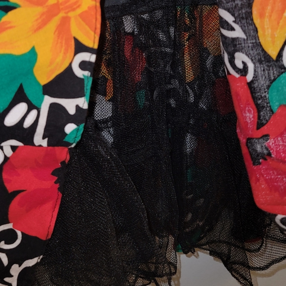 Vintage Steppin Out floral dress scallop neckline with crinoline Pin Up Style - Picture 3 of 16